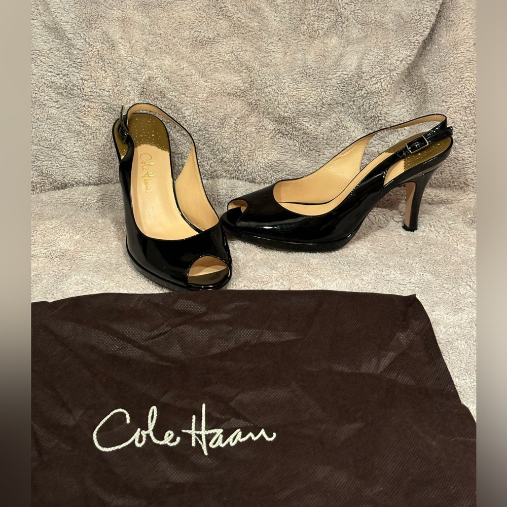 Cole Haan peep toe sling backs size 6B